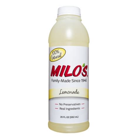 milo's lemonade ingredients.